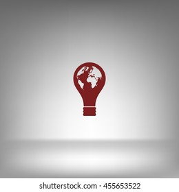 Light bulb stock vector icon illustration design