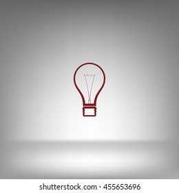 Light bulb stock vector icon illustration design