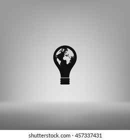 Light bulb stock vector icon illustration design