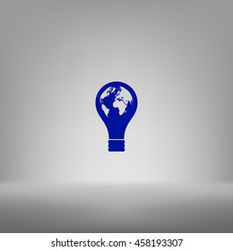 Light bulb stock vector icon illustration design