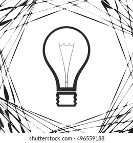 Light bulb stock vector icon illustration design