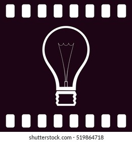 Light bulb stock vector icon illustration design