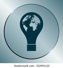Light bulb stock vector icon illustration design