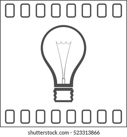 Light bulb stock vector icon illustration design