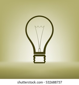 Light bulb stock vector icon illustration design
