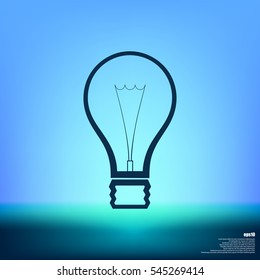 Light bulb stock vector icon illustration design