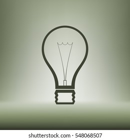 Light bulb stock vector icon illustration design