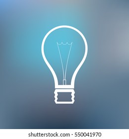 Light bulb stock vector icon illustration design