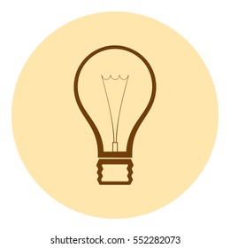 Light bulb stock vector icon illustration design
