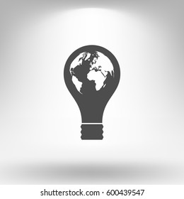 Light bulb stock vector icon illustration design