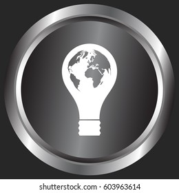 Light bulb stock vector icon illustration design