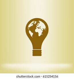 Light bulb stock vector icon illustration design