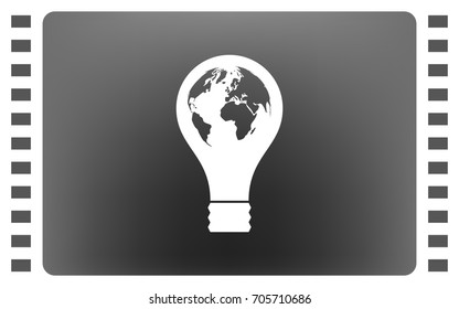 Light bulb stock vector icon illustration design