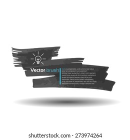 light bulb, strokes background design layout for poster flyer cover brochure