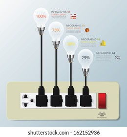 Light Bulb Switch Infographic Design Template
