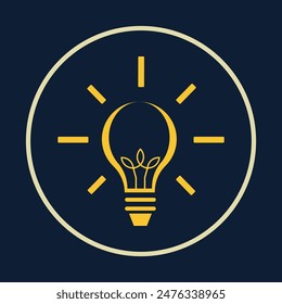 Light bulb symbol abstract beautiful lovely background vector illustration design