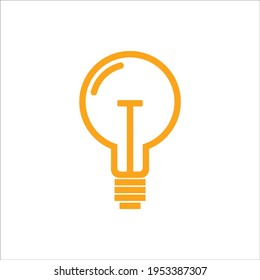 The light bulb is symbol of creative thinking, analytical thinking. Light bulb icon vector. ideas symbol illustration.