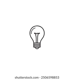 Bombilla de luz Símbolo de creatividad
