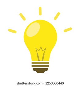 Light Bulb Symbol Logo Template Vector Design