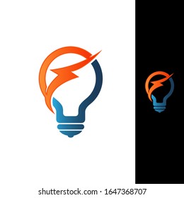 Light bulb symbol on white background