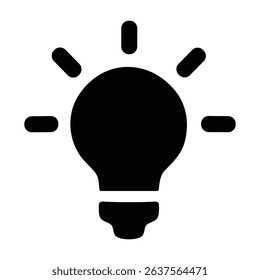 Light bulb symbol representing idea, creativity, or innovation
