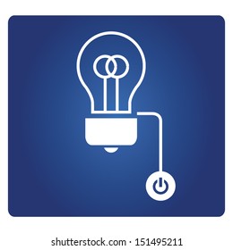 Light bulb symbol, save energy