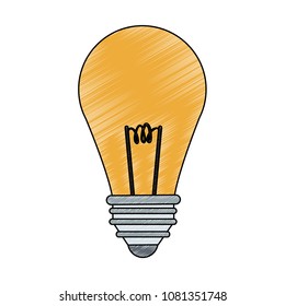Light bulb symbol scribble