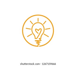 light bulb symbol vector design illustration