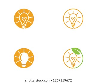 light bulb symbol vector design illustration