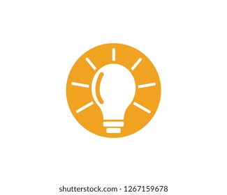 light bulb symbol vector design illustration