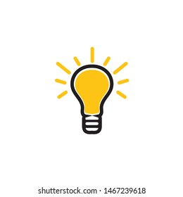 light bulb symbol vector design illustration