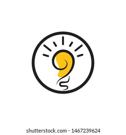 light bulb symbol vector design illustration