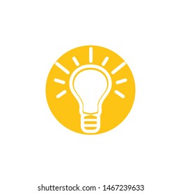 light bulb symbol vector design illustration