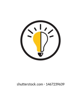 light bulb symbol vector design illustration