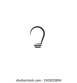 light bulb symbol vector design illustration