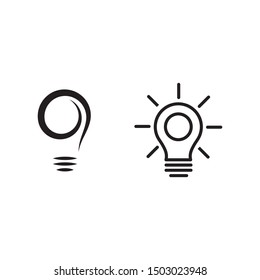 light bulb symbol vector design illustration