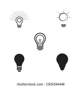 light bulb symbol vector design illustration