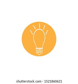 light bulb symbol vector design illustration