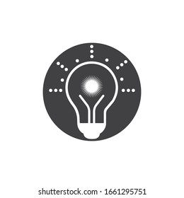 light bulb symbol vector design illustration