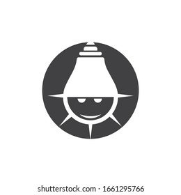light bulb symbol vector design illustration