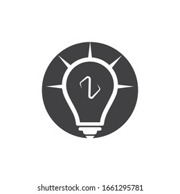 light bulb symbol vector design illustration