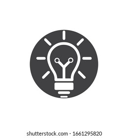 light bulb symbol vector design illustration