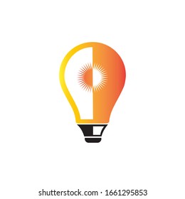 light bulb symbol vector design illustration