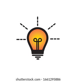 light bulb symbol vector design illustration