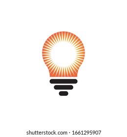 light bulb symbol vector design illustration