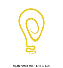 plantilla de ilustración de diseño vectorial de símbolo de bombilla