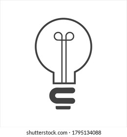 light bulb symbol vector design illustration template