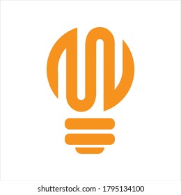 light bulb symbol vector design illustration template