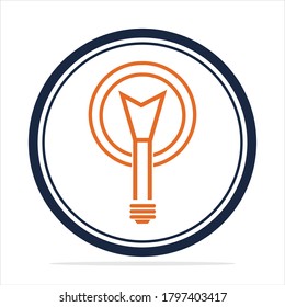 light bulb symbol vector design illustration