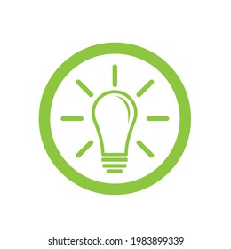 light bulb symbol vector design illustration